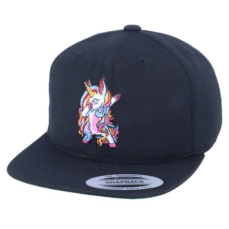 Unicorns - Zwart snapback Cap - Kids Unicorn Dab Black Snapback @ Hatstore