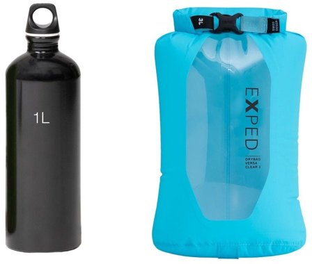 Exped Drybag Versa Clear 3 Cyan