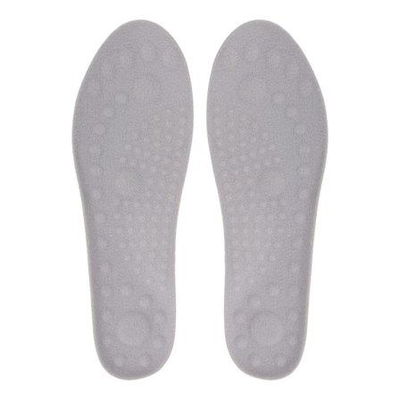 4 stk. Varme skoindlæg til mænd og kvinder PU Fleece Åndbar Komfortabel Isolering Termiske Fødder Indlægssåler til Vinter 43-44 Grå