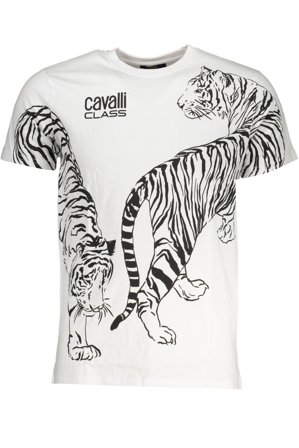 Cavalli Class T-shirt Maniche Corte Uomo Bianco