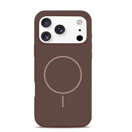 Phone 17 Pro Max, Flydende Silikone Telefoncover, Faldsikret Telefoncover, Brun