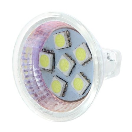 Mr11 Gu4 Ren Hvit 5050 Smd 6 Led Kontor Spot Lys Pære Energisparende 12v