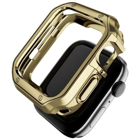 Apple Watch (45 mm) galvaniseret lasergraveret cover - Guld