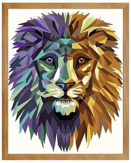 Paint by numbers Løven - WizardiArt