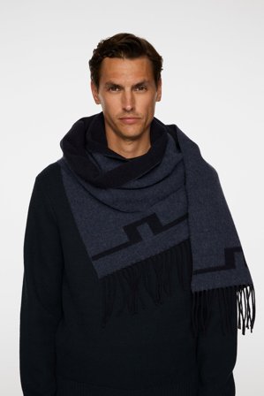 J.Lindeberg - Champ Double Sided Scarf - Fashion - Blue - Men - Onesize
