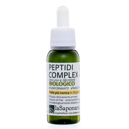 LA SAPONARIA Attivi Puri Peptidi Complex + Sacha Inchi attivo puro 30ml - Siero viso antirughe