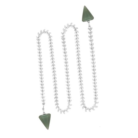 Sildebens Ansigt Kæde Retro Kvaster Slør Smykker Pil Vedhæng Øreringe Glitrende Næse Dekoration til Kvinder og Piger