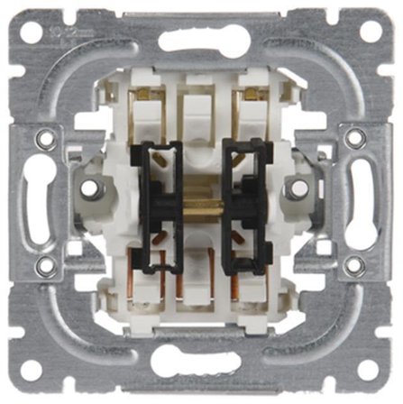 ABB 1465.20 Tryckknapp infällt, IP20 Kron, Strömbrytare & vägguttag