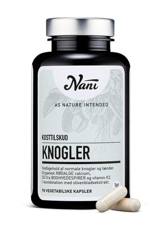 Nani Kurprodukt Knogler 90 kaps, Helse & Madvarer, Kosttilskud, Knogler, Led & Muskler