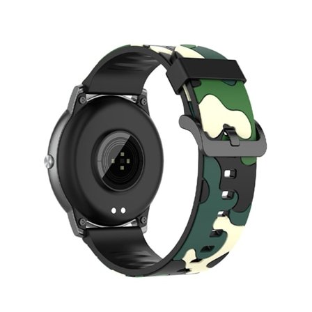 Haylou Solar LS05 camouflagemønstret silikone urrem - Camouflage Grøn