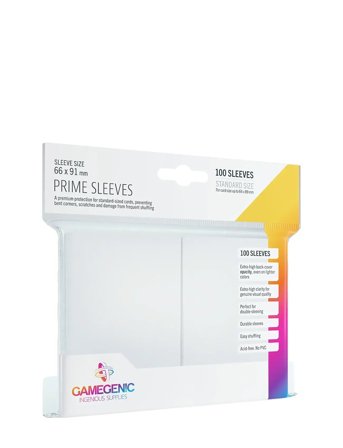 Prime Sleeves White White Gamegenic