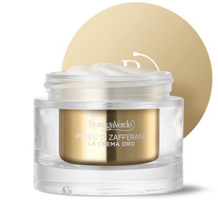 BOTTEGA VERDE Pistilli di zafferano La Crema Oro - Trattamento Viso Giorno E Notte 50ml - Crema viso giorno effetto globale