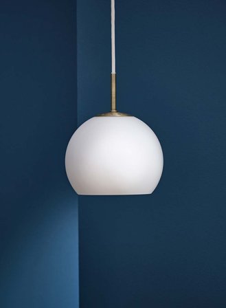 Ball taklampe Ø18 - opal