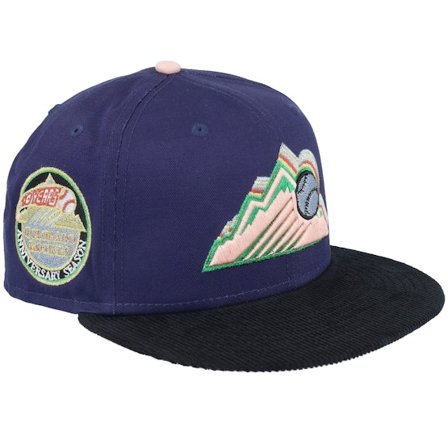 New Era - Azul fitted Gorra - Colorado Rockies Anniversary 59FIFTY 10 Years Anniversary Black/Cord Uv Black Fitted @ Hatstore