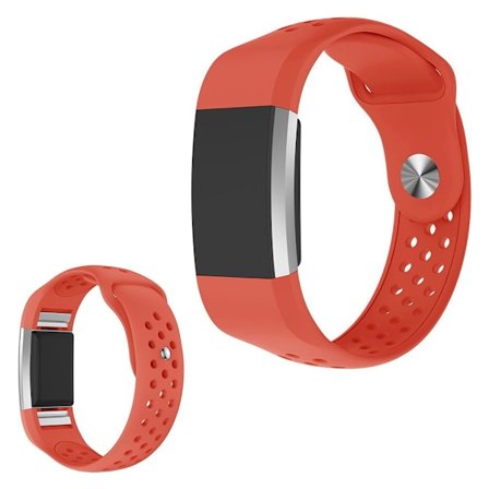 silikon klockarmband för Fitbit Charge 2 - Orange