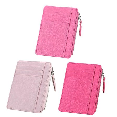 Dame Ultratynd Etui Armbånd Lynlås Pung Lille og Kompakt Læderpung