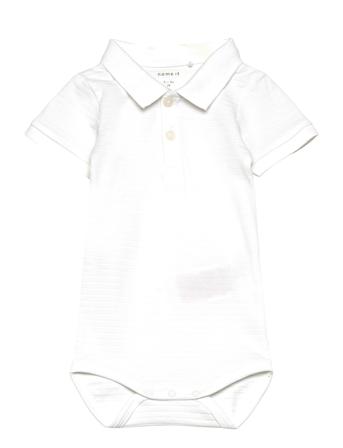 Nbmhaddo Ss Polo Body Bodies Short-sleeved White Name It