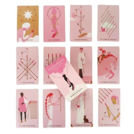 12*7 cm Gentle Heart Tarotkort Familiefest Brettspill Skjebne