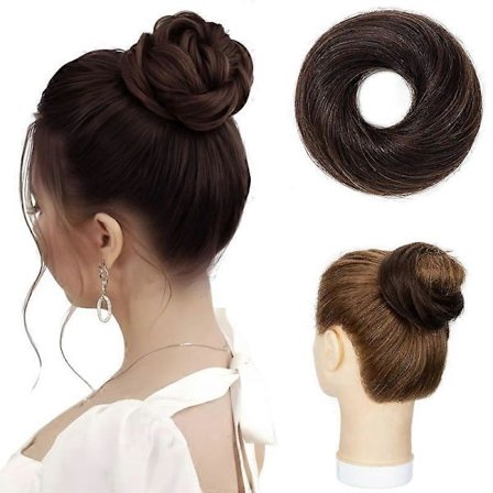 Äkta Hårknut Hårdelar 100% Äkta Hår Messy Bun Up Do Scrunchies