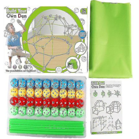 Børns DIY Fort Bygge Sæt Indendørs/udendørs Leg Magic Forts Teltskonstruktion Slot Legetøj Børnefødselsdagsgave