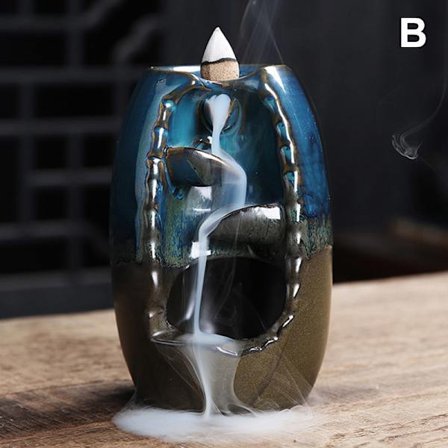 Backflow rökelsekar Rökflöde Keramik Rökelsehållare Hemkontorsdekoration