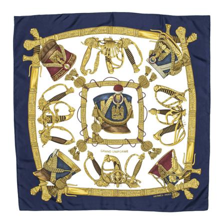 Hermès Vintage, Pre-owned Scarf Blauw, Dames, Maat:ONE Size