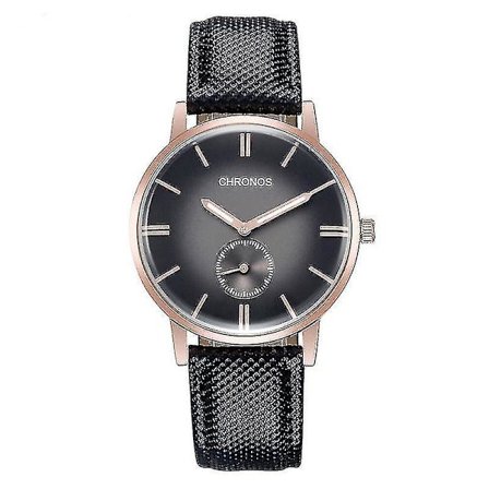 CHRONOS CH05 Simple Men Watch Vattentät Läderrem Mode Quartz Watch
