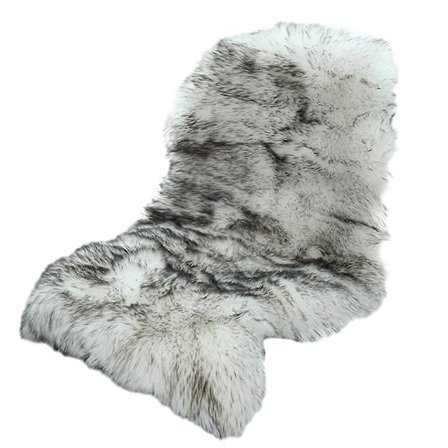 Klassisk Myk Fuskepels Saueskinnsteppe Hvit Fluffy Områdeteppe Shag Teppe Tepper For Soverom Stue