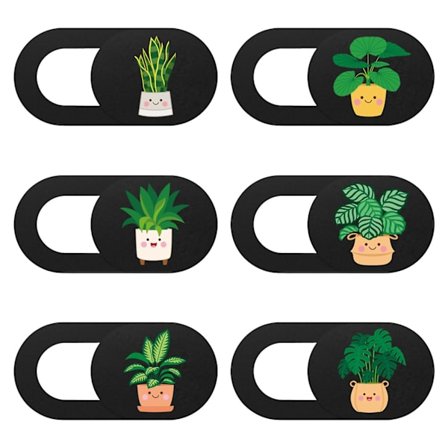 6 paketin verkkokameran cover Ultraohut kameran Privacy Shield cover kannettavalle PC:lle matkapuhelimelle verkkokameran suojus ruukkukasvien 