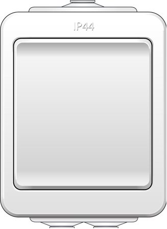 Norwesco 461060 Strömbrytare kapslad, IP44 Korsomkopplare, Strömbrytare & vägguttag