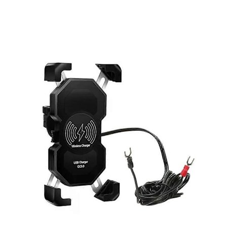 15W Puhelinpidike Langaton Laturi USB-latausteline Moottoripyörän Ohjaustangolle US