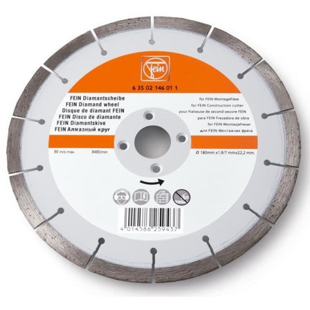 Fein 63502146011 Diamantskjæreskive for monteringsfres MF 14-180, Maskintilbehør & forbruk