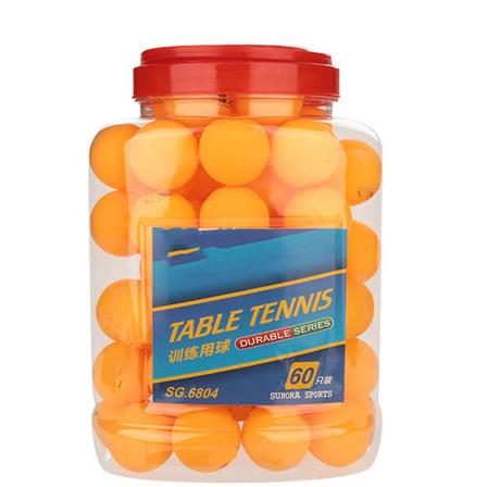 60 stk 3-stjernet bordtennisbold pingpongbolde til konkurrencetræningsunderholdning (orange)