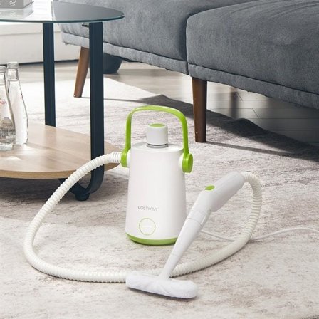 Håndholdt damprenser 1000 W med høj damptemperatur – hvid/grøn