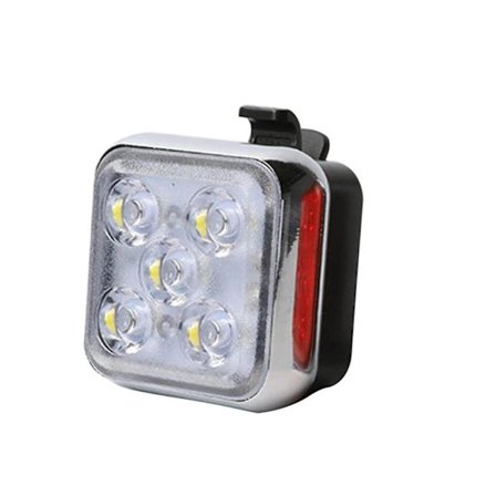 Cykellys USB Opladning 5 LED Holdbare Baglygter