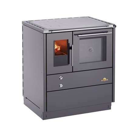 Josef davidssons Heimdall 790 puuhella takaliitännällä, harmaa