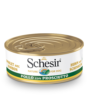 Schesir Pollo Con Prosciutto Cibo Umido Cani Adulti Lattina 150 g