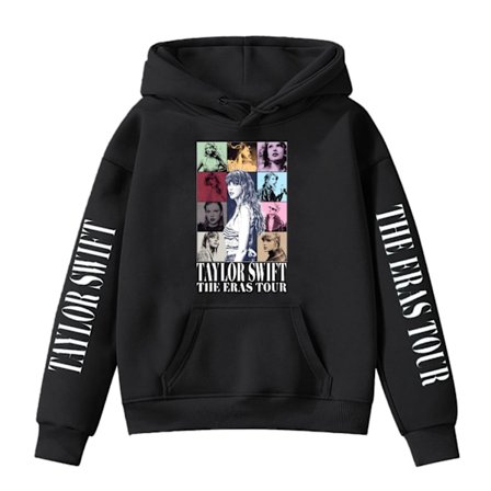 Taylor Swift periferi trykt børns afslappet hættetrøje