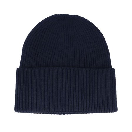 Beechfield - Blå cuff Beanie - Oxford Navy Oversized Cuff Blank Beanie @ Hatstore