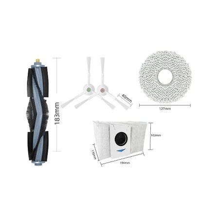 Huvudsida Borst Dammsäck Moppa Tyg Filter För Deebot T20/t20max/t20pro/x1 Omni/t10 Omni/turbo Dammsugare