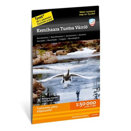 Calazo förlag Kemihaara Tuntsa Värriö 1:50.000 literature Black OneSize