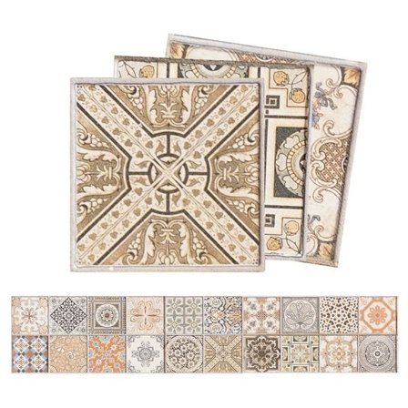 Simulering farge retro fliser flis klistremerker hjemmedekorasjon selvklebende vann KLB