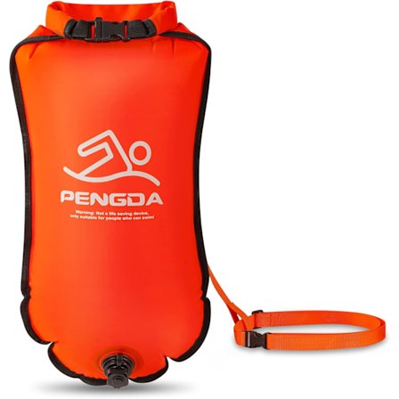 Svømmebøje 25L Vandtæt Dry Bag Sikker Svømning Åbent Vand og Triatlon Svømmebøje, Kajakroer Svømmeboble Åbent Vand Triatlet, Surfer, Svømning, Roning