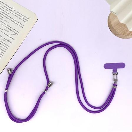 Universal Justerbar Telefon Lanyard Strap Mobiltelefon Hængende Reb Halskæde Anti-Fortabte Lanyards Mobiltelefon Tilbehør Tilbehør 150 Cm Deep purple