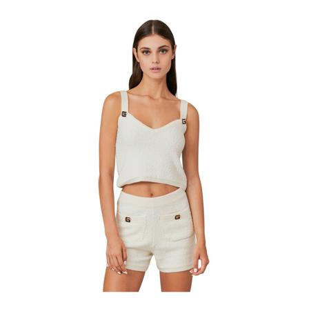 Gaëlle Paris Sleeveless Tops Hvid, Dame