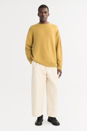 Soft Goat - Men's Double Faced Crewneck - XXL - Light Honey