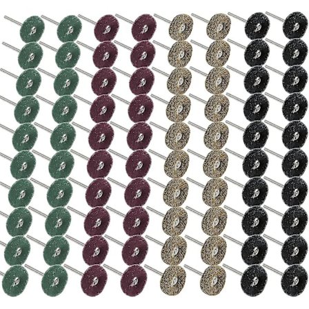 80 st sliphjul för polering och polering av Dremel roterande verktyg 80/150/240/300 korn