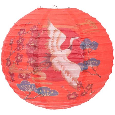 Japansk restaurant hengende lanterne dekorativ lanterne utendørs hengende lanterne (30X30cm, rød)