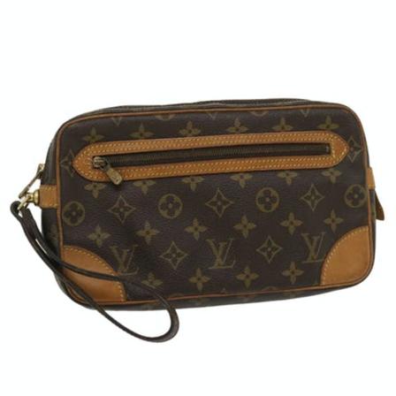 Louis Vuitton Vintage, pre-owned Canvas Marly Dragonne Bruin, Dames, Maat:ONE Size