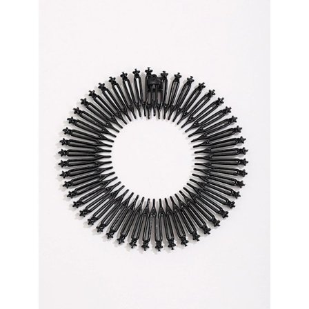 Svart Zic zac diadem i plast